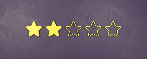 Two of Five Stars Rating, Bad Rating Concepts