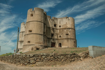 Fototapeta na wymiar Castle made in the Manueline style at Evoramonte