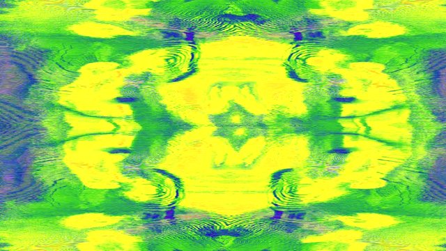 Glitch cold hue datamosh abstract colored digital background. 