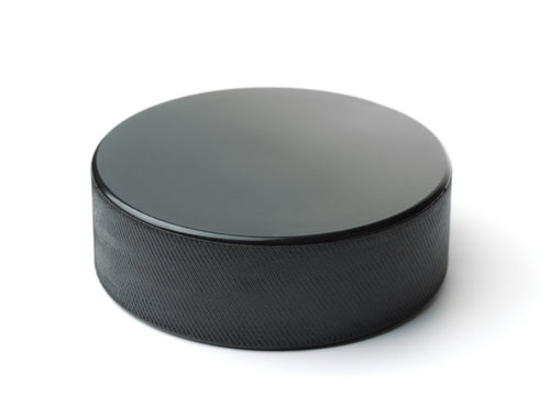 Black Ice Hockey Puck