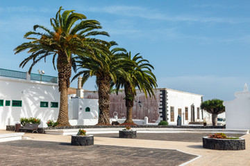 city center of Teguise, former capital of the island of Lanzarote