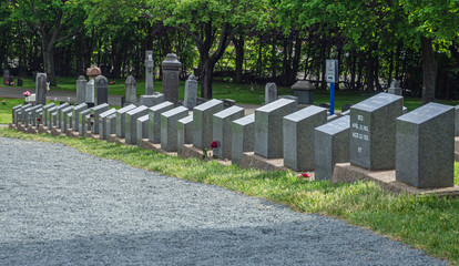 Titanic Grave Site, Halifax, history, no people, sunny day, springtime
