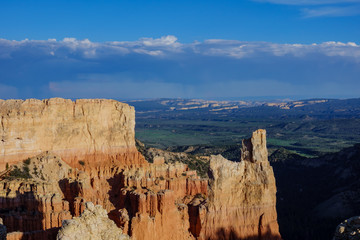 Beautiful sunset view of the Bryce Canyon National Park at Bryce Point