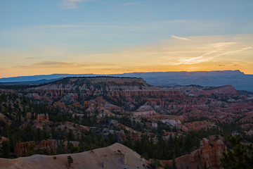 Morning view of the famous Bryce Canyon National Park from Sunrise Point