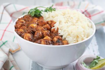 chole chawal from indian cuisine