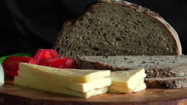 Sandwich from the traditional Ukrainian eco bread lost to taste without flavors, fillers and GMOs. Baked in the oven on the wood of fruit trees.