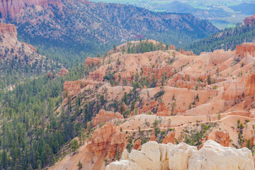 Fototapeta premium Morning view of the famous Bryce Canyon National Park from Inspiration Point