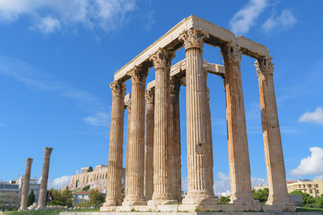 Temple of Olympian Zeus in Athens, Greece