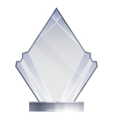 Glass Transparent Trophy