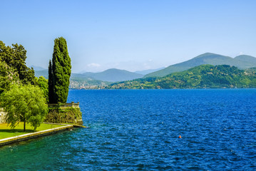 Blick über den Luganer See, Italien 