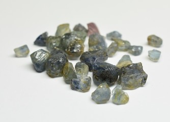 Sapphire raw gemstones
