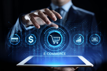 E-commerce Online Shopping Digital marketing and sales business technology concept.