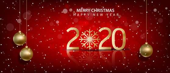 Happy New Year 2020, merry christmas. Happy Chinese New Year 2020 year of the rat