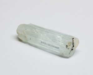 Aquamarine raw gemstone crystal