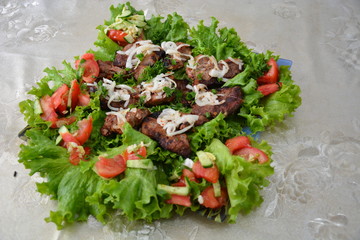 meat with vegetables