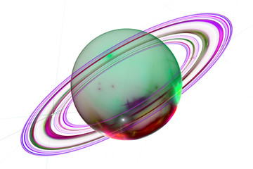 3D Abstract fractal background