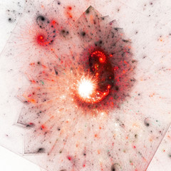 3D Abstract fractal background