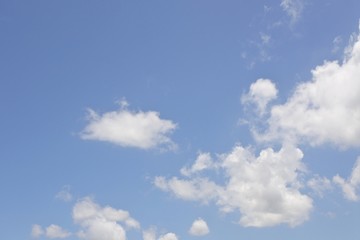  bright blue sky with white clouds