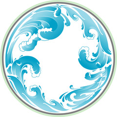 Infinite Surf Wave, Round Shape