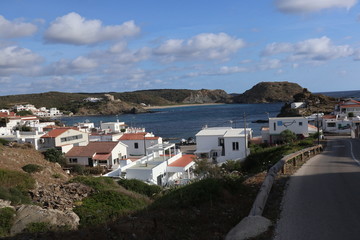 Fototapeta na wymiar village on the island, Menorca
