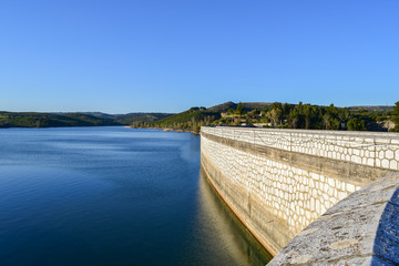 Fototapeta premium Marathonas lake water dam