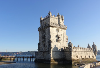 Naklejka premium Lisbon, Portugal Beautiful Belem Tower