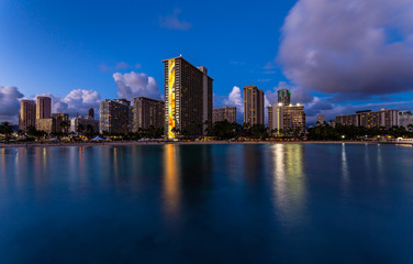 Fototapeta na wymiar Honolulu skyline
