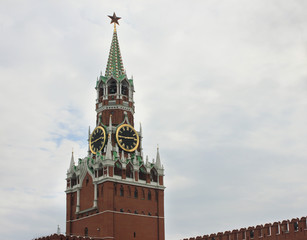 Obraz premium Kremlin close up view on Red Square in Moscow, Russia 