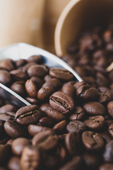 コーヒー豆　背景素材