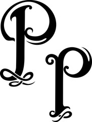 Letter P Monogram