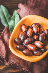 Bowl of kalamata olives