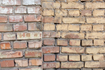 Background texture of a Brick Exterior Wall