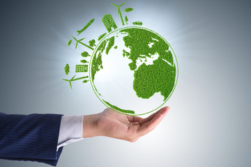 Concept of clean energy and environmental protection