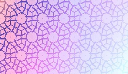 Art deco geometric pattern with Modern pastel color Gradient Design. For Greeting Card, Flyer, Poster, Brochure, Banner Calendar. Vector Illustration.