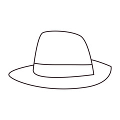 hat accessory on white background