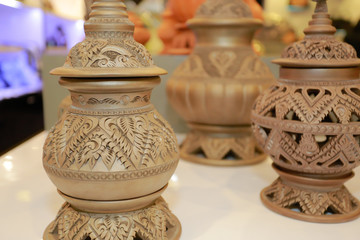 Fototapeta na wymiar Thai pattern accessories ancient thailand