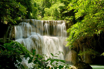 Fototapeta na wymiar travel tropical forest waterfalls at Thailand