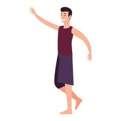 summer time people icon vector ilustration