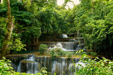 Fototapeta na wymiar travel tropical forest waterfalls at Thailand