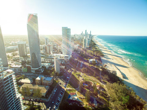 Aerial Beach Coastline Australia