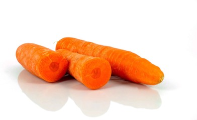 carrot on white background