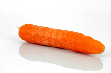 bunch of carrots isolated on white background