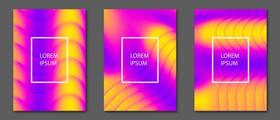 Collection A4 abstract colorful shapes covers