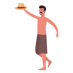 summer time people icon vector ilustration