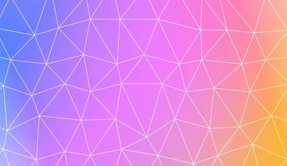 Abstract polygonal pattern with triangles template. Design for flyer, wallpaper, presentation, paper. Vector illustration. Creative gradient color.