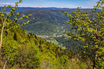 Blick nach Les Charbonniers vom Elsässer Belchen