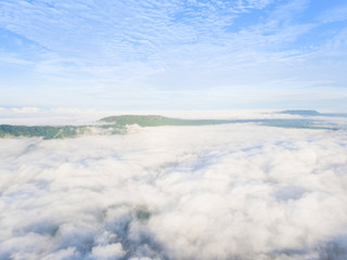Sunrise above cloudsมSunrise over the clouds, photos from drones