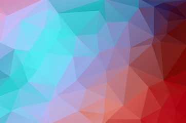 Light colorful Low poly crystal background. Polygon design pattern. Low poly vector illustration, low polygon background.