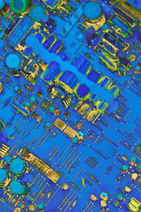 Electronic Components On Circuit Board