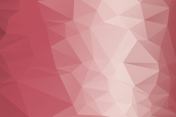 Light rose gold color Low poly crystal background. Polygon design pattern. Low poly vector illustration, low polygon background.